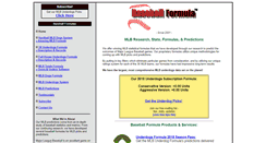 Desktop Screenshot of baseballformula.com