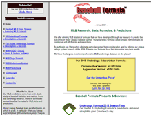 Tablet Screenshot of baseballformula.com